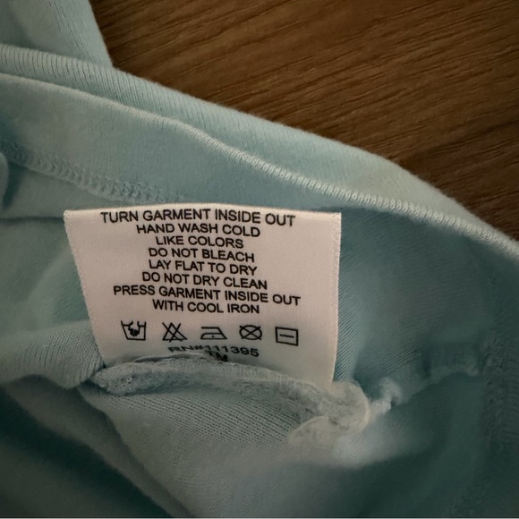 Tory Burch Beaded Tank Top Light Blue Sleeveless Cotton Size Small - Picture 7 of 8